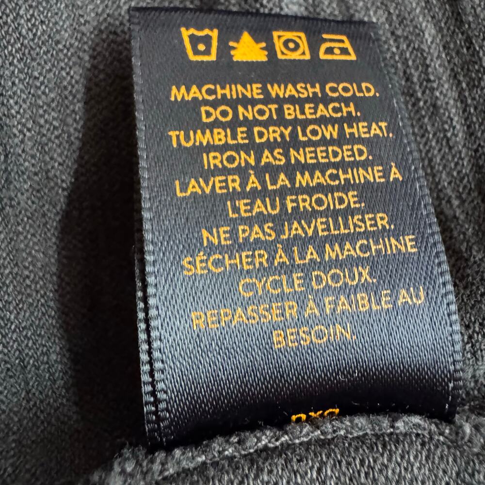 Good Man Brand Shirt Mens XL Black Long Sleeve 100% Cotton Button Neckline - Picture 13 of 14